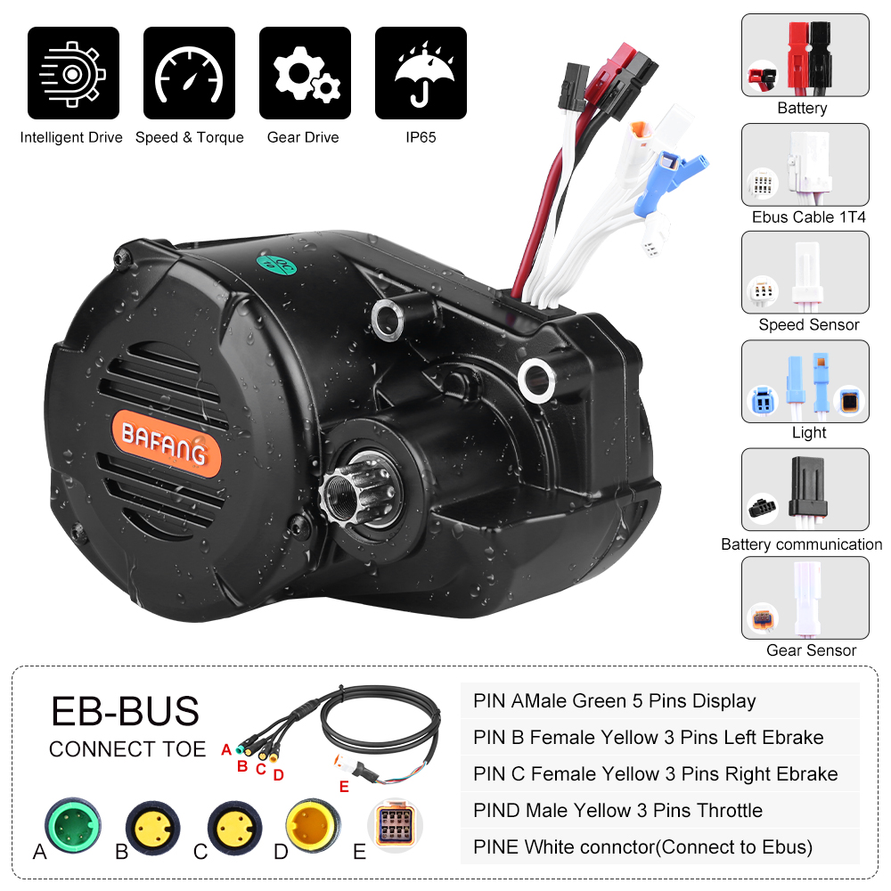 risunmotor M620 G510 48V 52V 1 - đánh giá và giá Mid Drive Motor Kit 52V 1000W